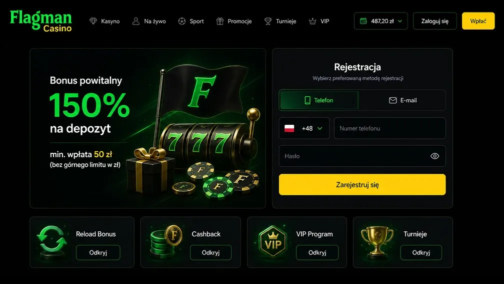 Flagman Casino logowanie krok po kroku